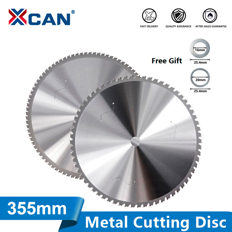 XCAN Metal Cutting Blade 355mm Circular Saw Blade For Aluminum Iron Steel Metal Cutting Disc Carbide