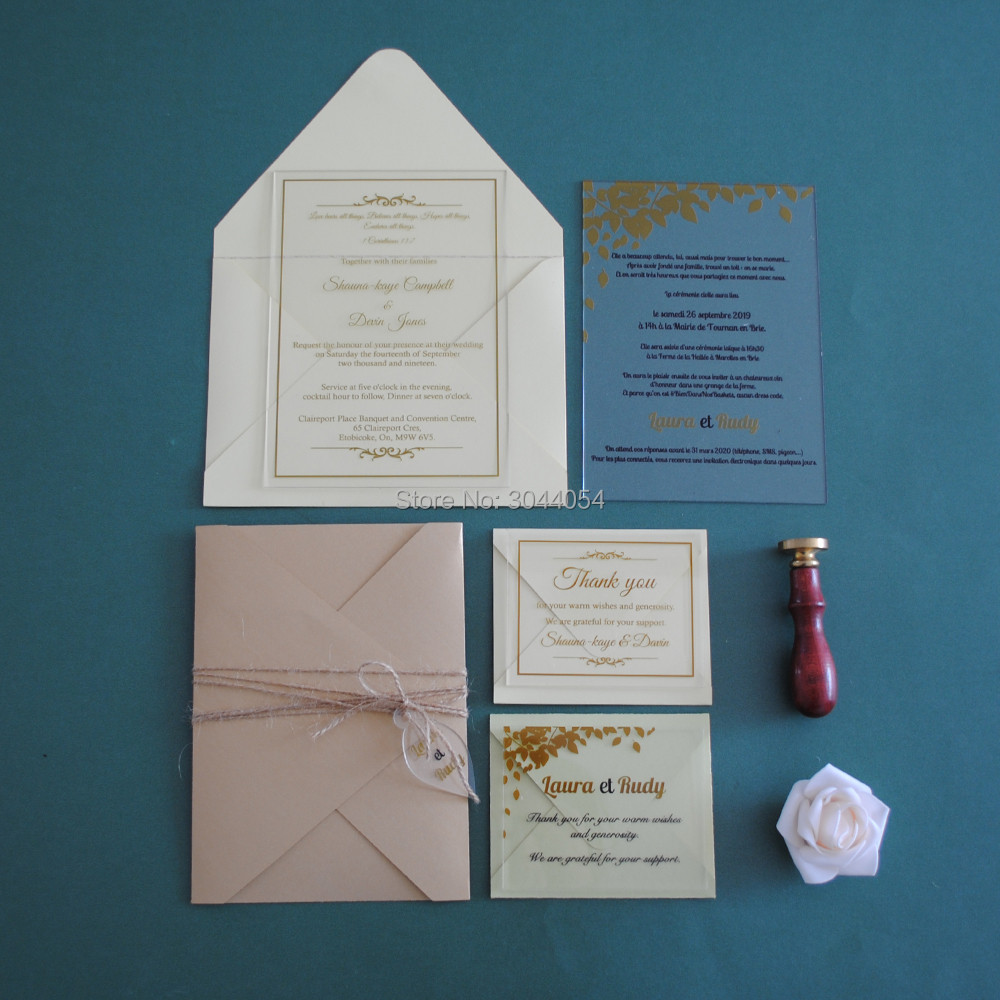 

Custom Wedding Invitation Card Favor Souvenir Vintage Wedding Engagement Card with Sleeve Custom Printing European Marriage Card