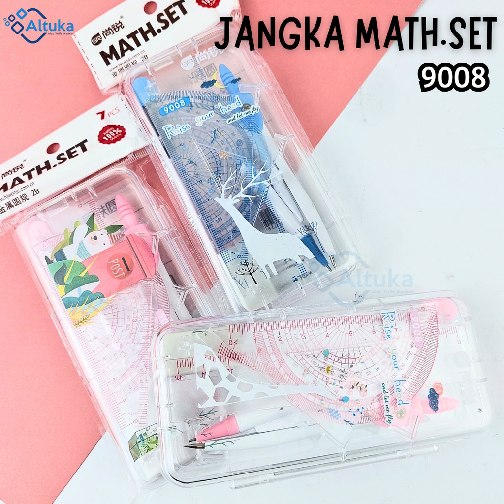 

Jangka Set / Compass Math Set / 1 Set Jangka Mekanik / Jangka Math Set Funcy