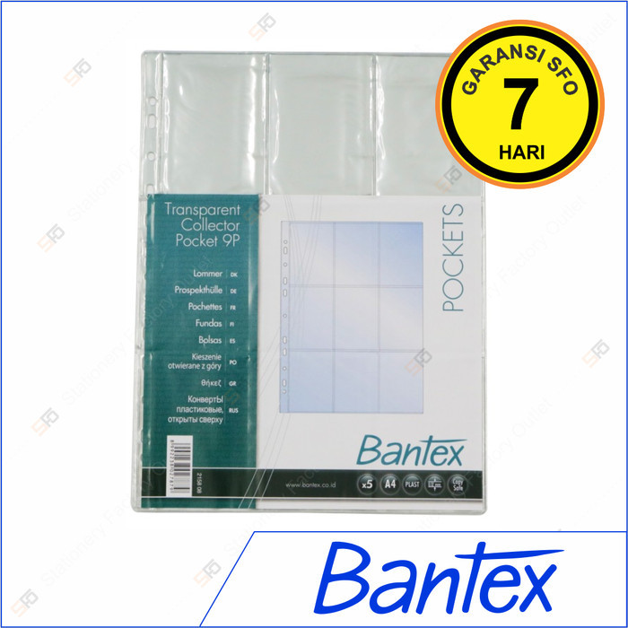 

Transparent Collector Pocket 9P A4 Bantex isi 5 - 2158 - SFO Semarang Official