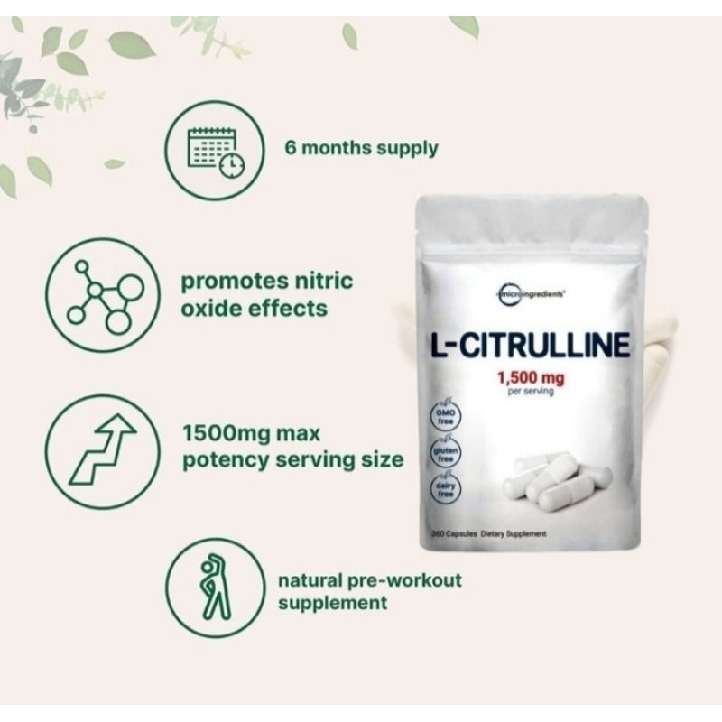 Microing Redients L_Citrulline Original 360Capsule 1500mg