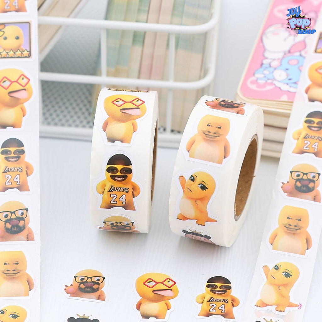 Stiker Gulung Nailong, Stiker Meme nailong, stiker nailong dino kuning, dino kuning meme, stiker nai