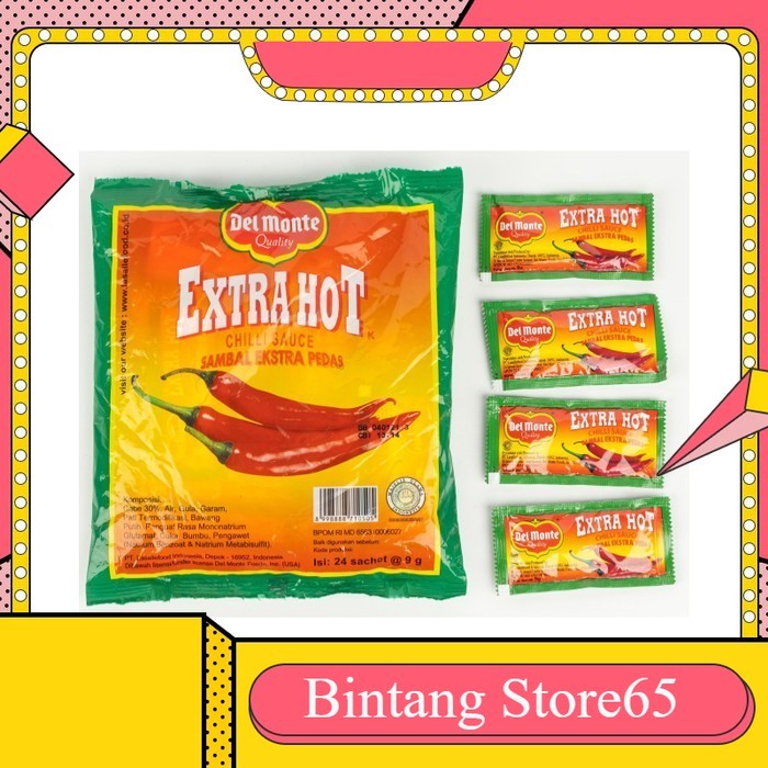 

Delmonte Saus Tomat Ketchup Sachet Saos Sambal Extra Hot Chili Sauce Saset - XTRA HOT SACHET .