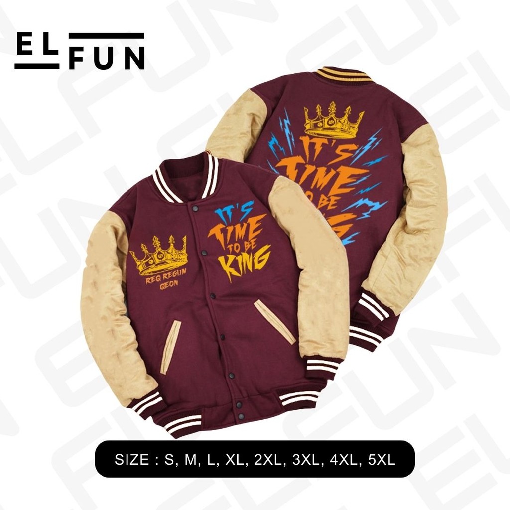 Jaket Varsity 3Second x RRQ Esport Its Time To Be A King C031023 Alterego Onic Evos Echo Btr Big Siz
