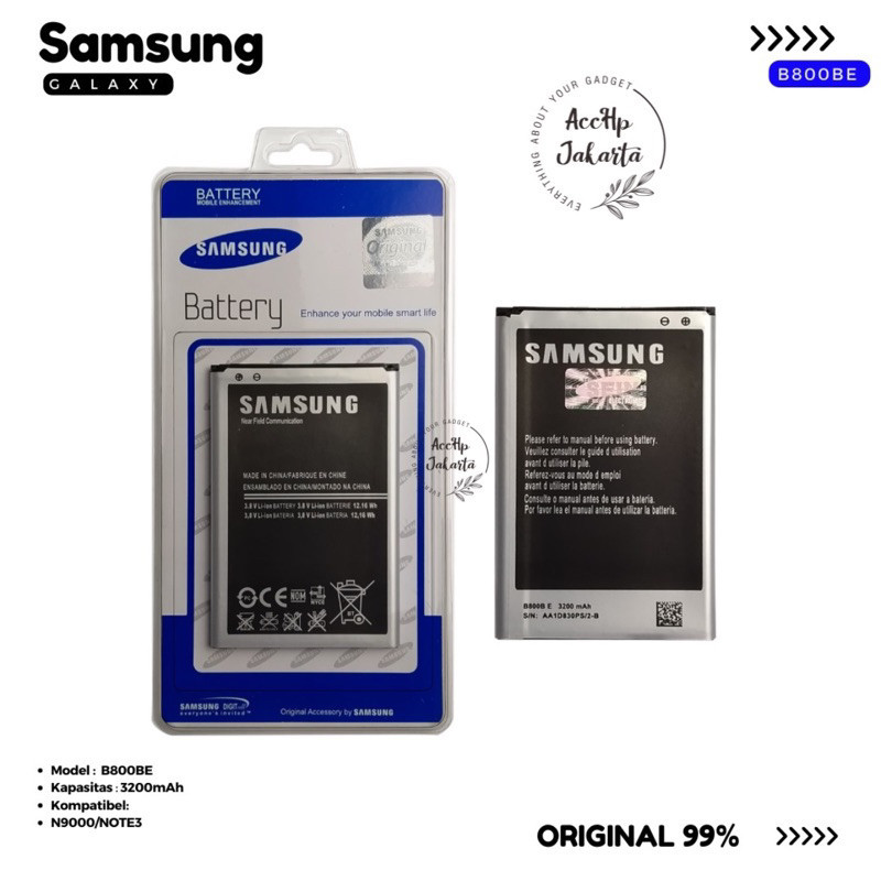 Baterai Batre Batrai Samsung Galaxy Note 3 SM N900 N9000 N9005 N9006 3200 MAH SANSUNG BATRE