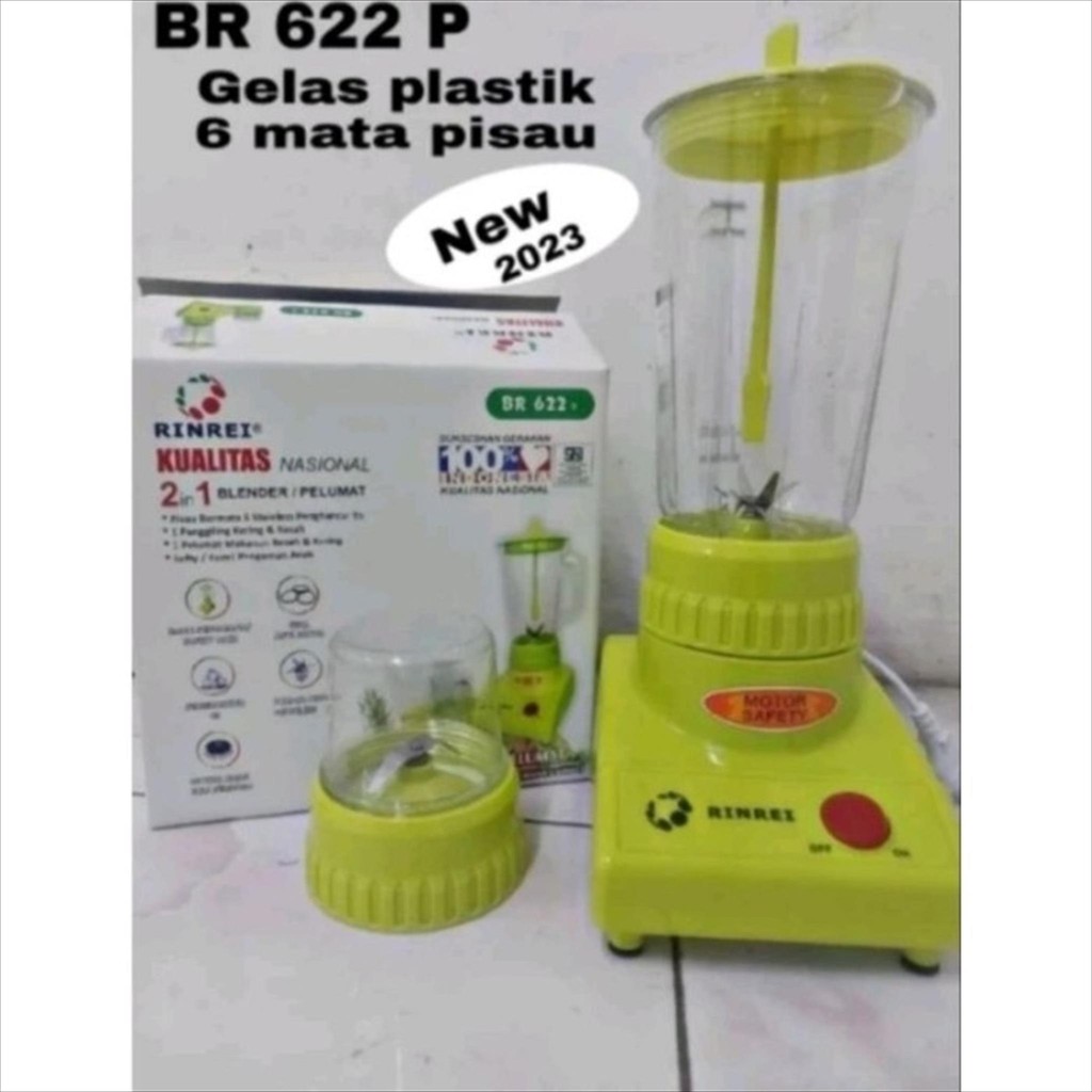 RINREI BLENDER PLASTIK 2 TABUNG BR-622-P