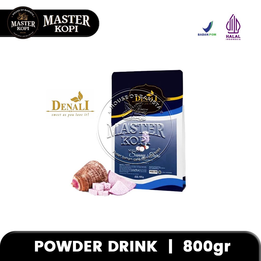 

Taro Powder DENALI Sunny Taro Frappe Powder Minuman Bubuk 800gr