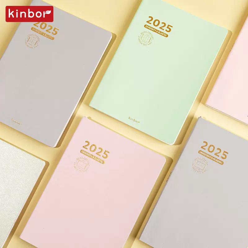 

Kinbor 2025 Yearly A5 Size Timeline Journal Notebook Weekly Monthly Planner Personal Daily Calendar Time Manage Agenda Note Book