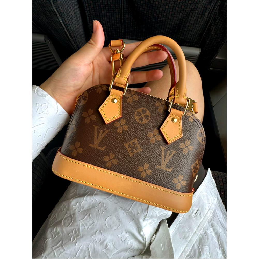 Louis Vuitton kuno tas mini shell cross body tas untuk wanita