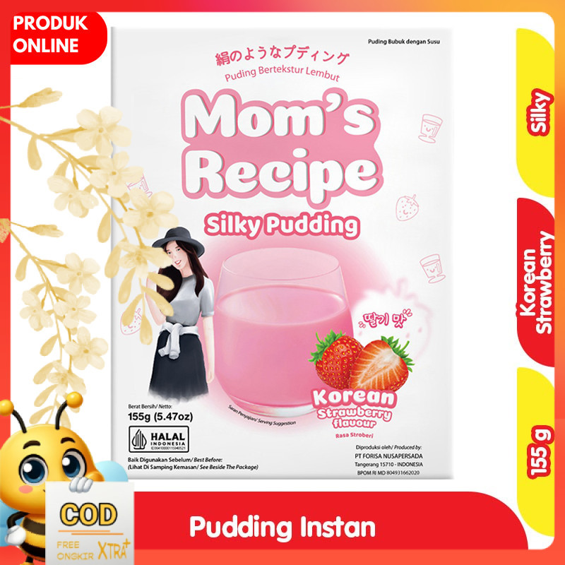 

Mom's Recipe Silky Pudding Instan Stroberi 155 g