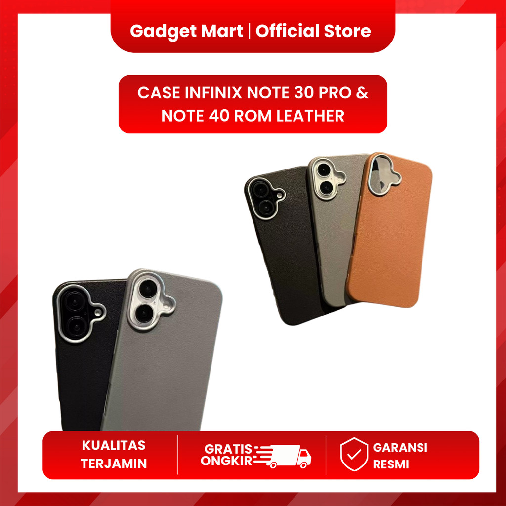 Case Infinix Note 30 Pro & Note 40 Rom Leather