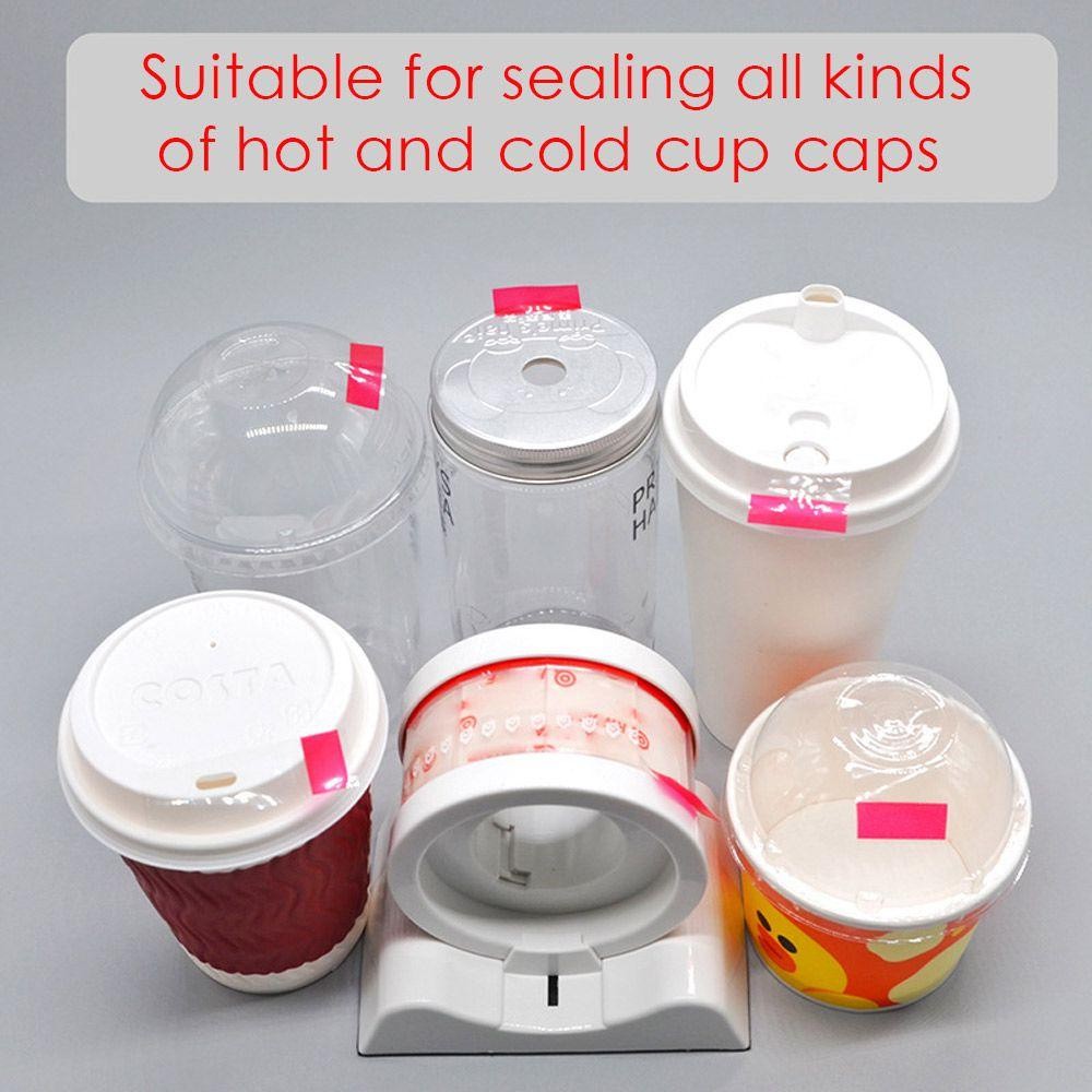 Sealing Tape Stiker Label Minuman Coffe Sticker Sticker Panjang Segel Makanan Seal Label Premium