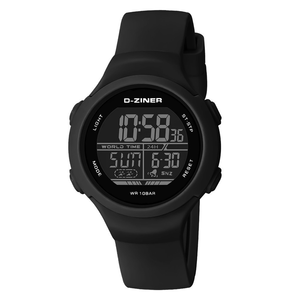 Jam tangan   Dziner Jam Tangan 8352 Rubber Digital Water Resistant 10 ATM Promo