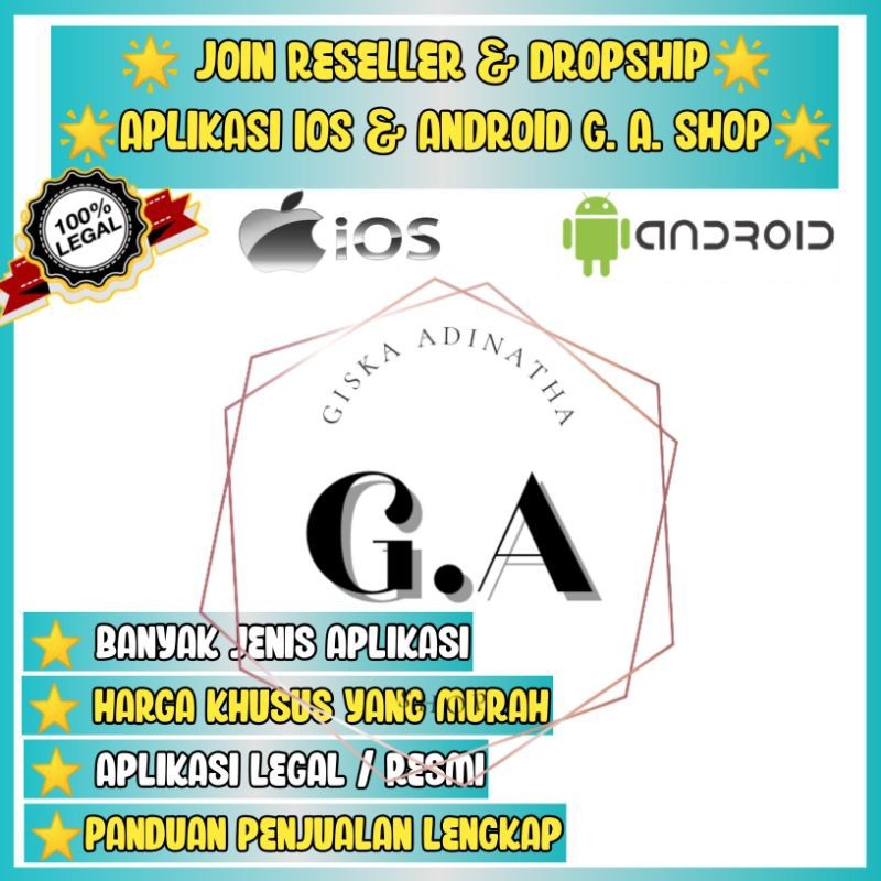 Join Reseller & Dropship Aplikasi iOS & Android legal