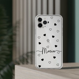 Case TPU Transparan Motif Custom Nama Untuk SAMSUNG A55 5G/A53/ A72 5G/M23 5G/A32 4G/A54/ A25/ S23 U