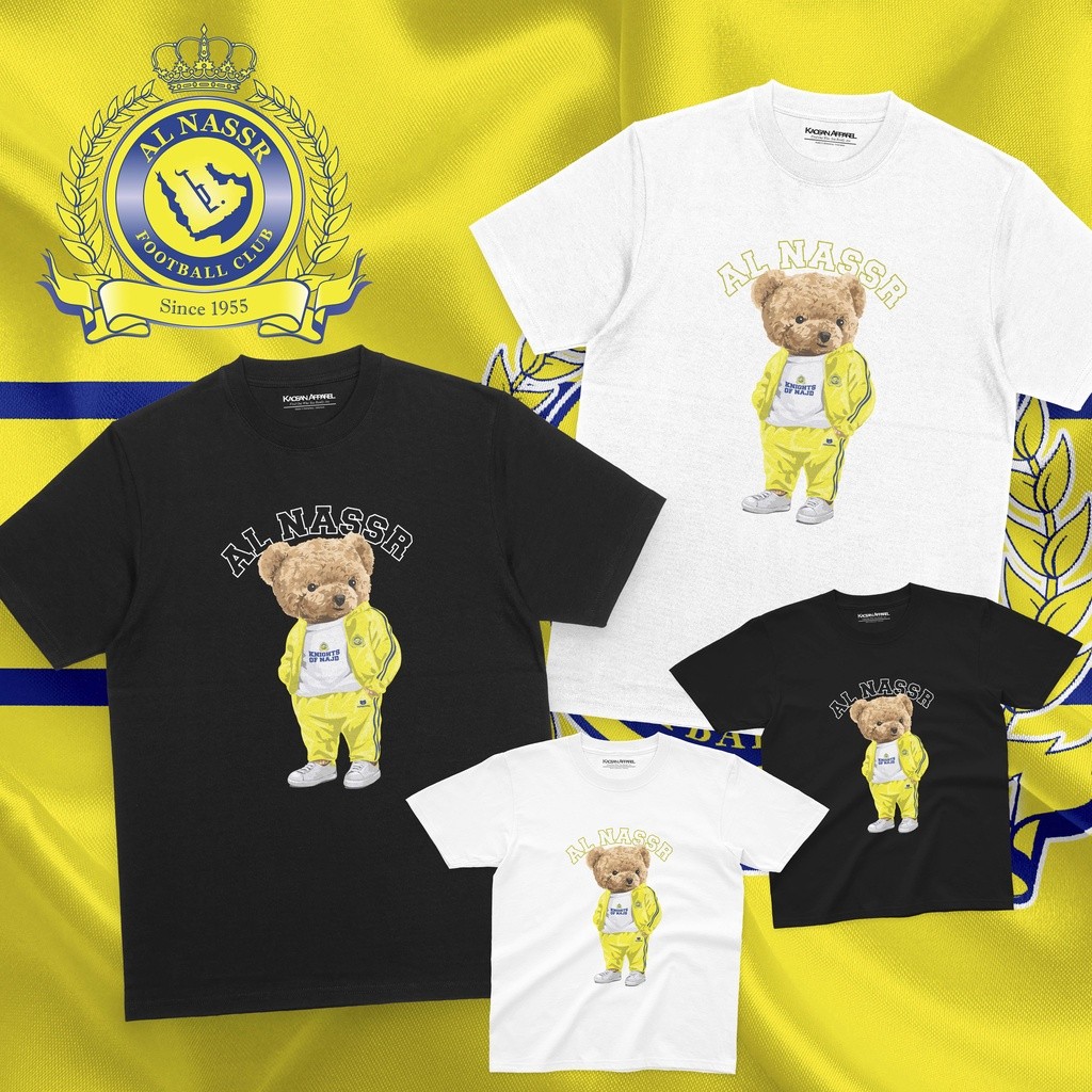 Kaos AL NASSR "Bear AL NASSR" - CR7/Cristiano Ronaldo