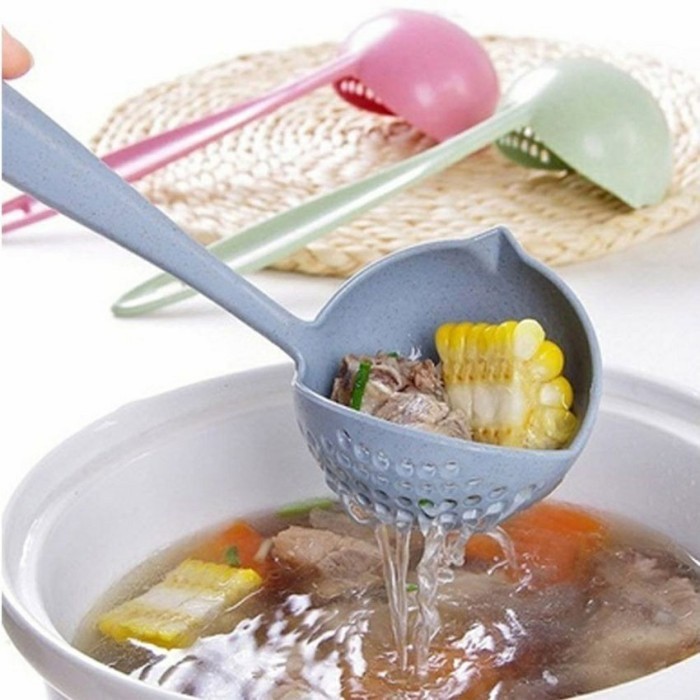 

[TG39] centong sendok sup kuah 2in1 Sendok Soup Sayur Saringan