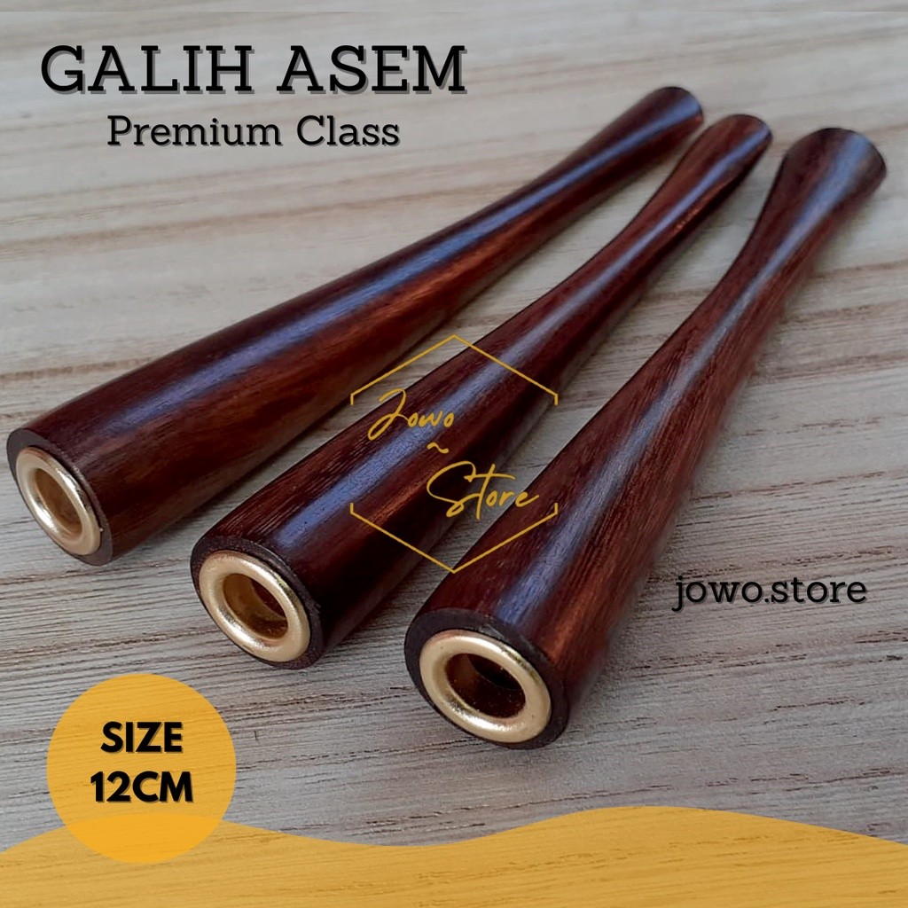 Premium pipa roko galih asem panjang pipa rokok kayu