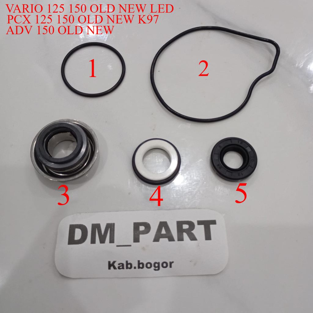 Seal Sil Oli Oil Water Pump Radiator 12 x 24 x 5 Vario 125 click Fi Techno CBS Vario 125 150 Fi Inje