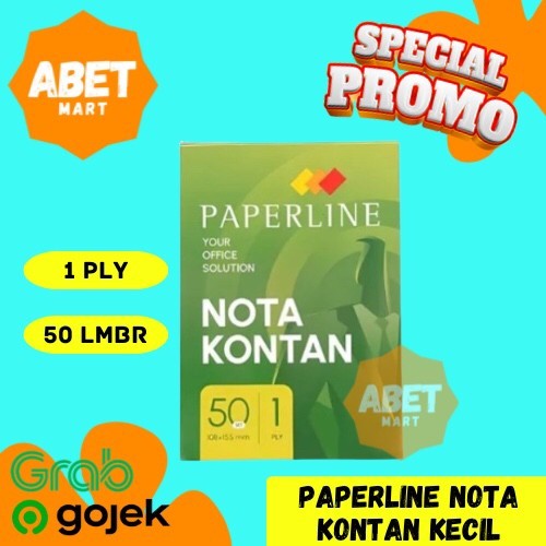 

Kertas Nota Paperline 1 Pak 50 Lembar - Bon Ply K1 Buku Bon Kontan Lbr Rangkap