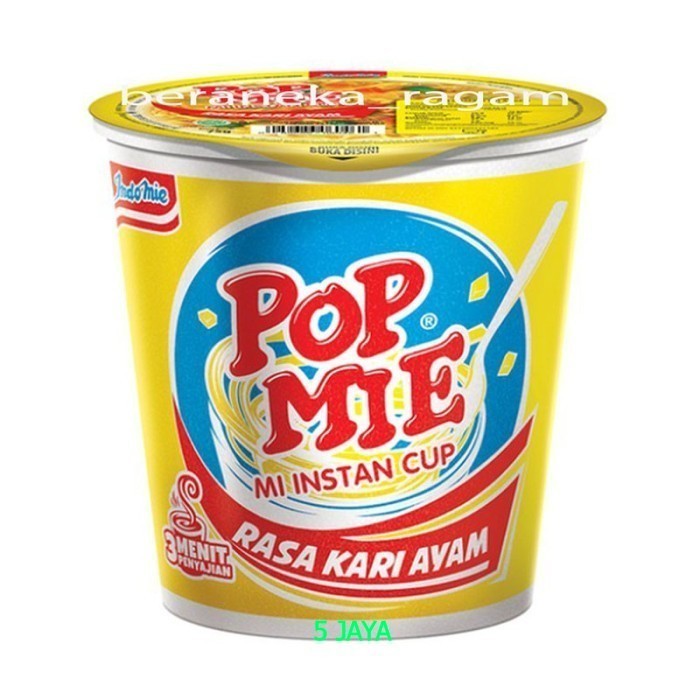 

Mi Instan Pop Mie Rasa Kari Jumbo 75 gram