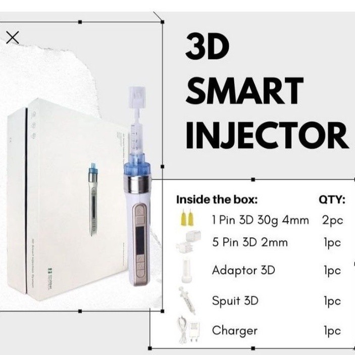 [AllareNew] 3d smart injector 3d wireless skin booster ez injector wireless skin booster injeksi ser