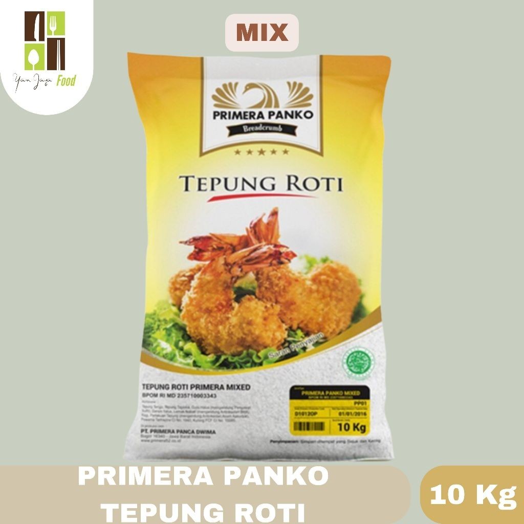 

LAKU Primera Panko Tepung Roti / Bread Crumbs Mix / White / Orange Kemasan 10KG / BALL