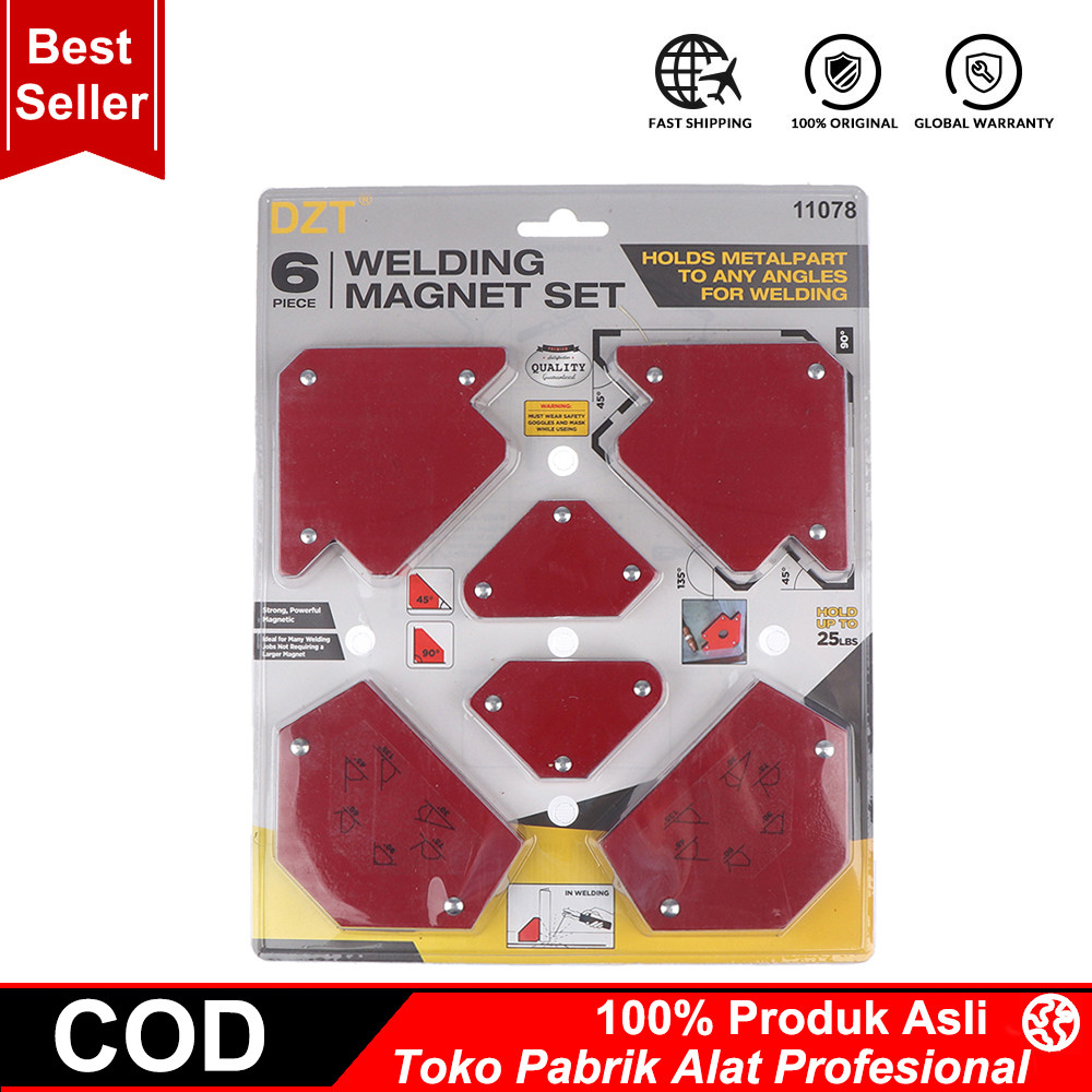 TERMURAH KDK Siku las magnet set 6 pcs Magnetic Welding Holder 6pcs Set / Siku Magnet Las Welding Ho