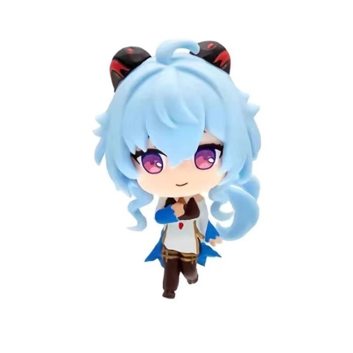 Genshin Impact Action Figure Liyue Mini Figure Set Childe Zhongli Keqing Ganyu Xiao Qiqi - Ganyu