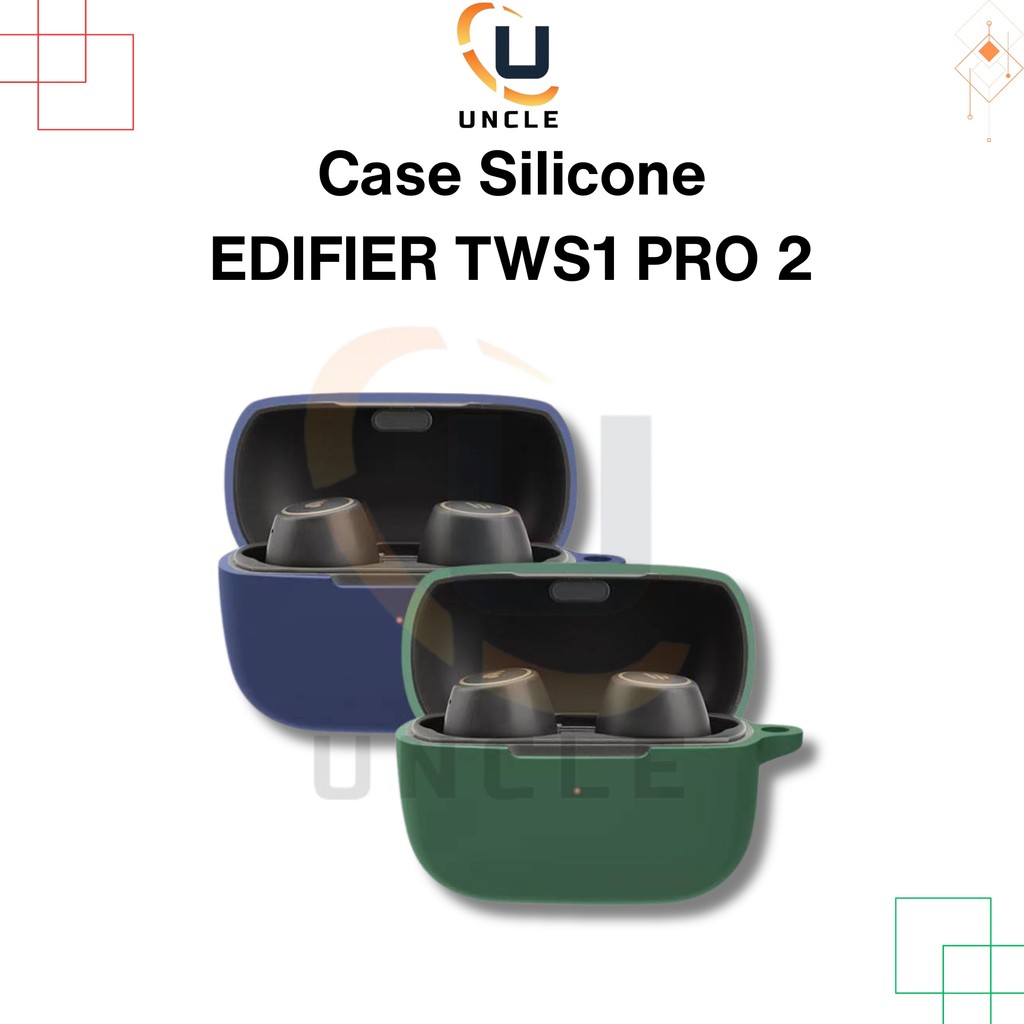 Case Casing Cover Pelindung Silicone EDIFIER TWS1 1Pro + Carabiner Uncle.id