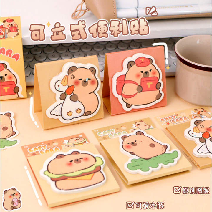 

Sticky notes maverick calf Memo tempel capybara lucu