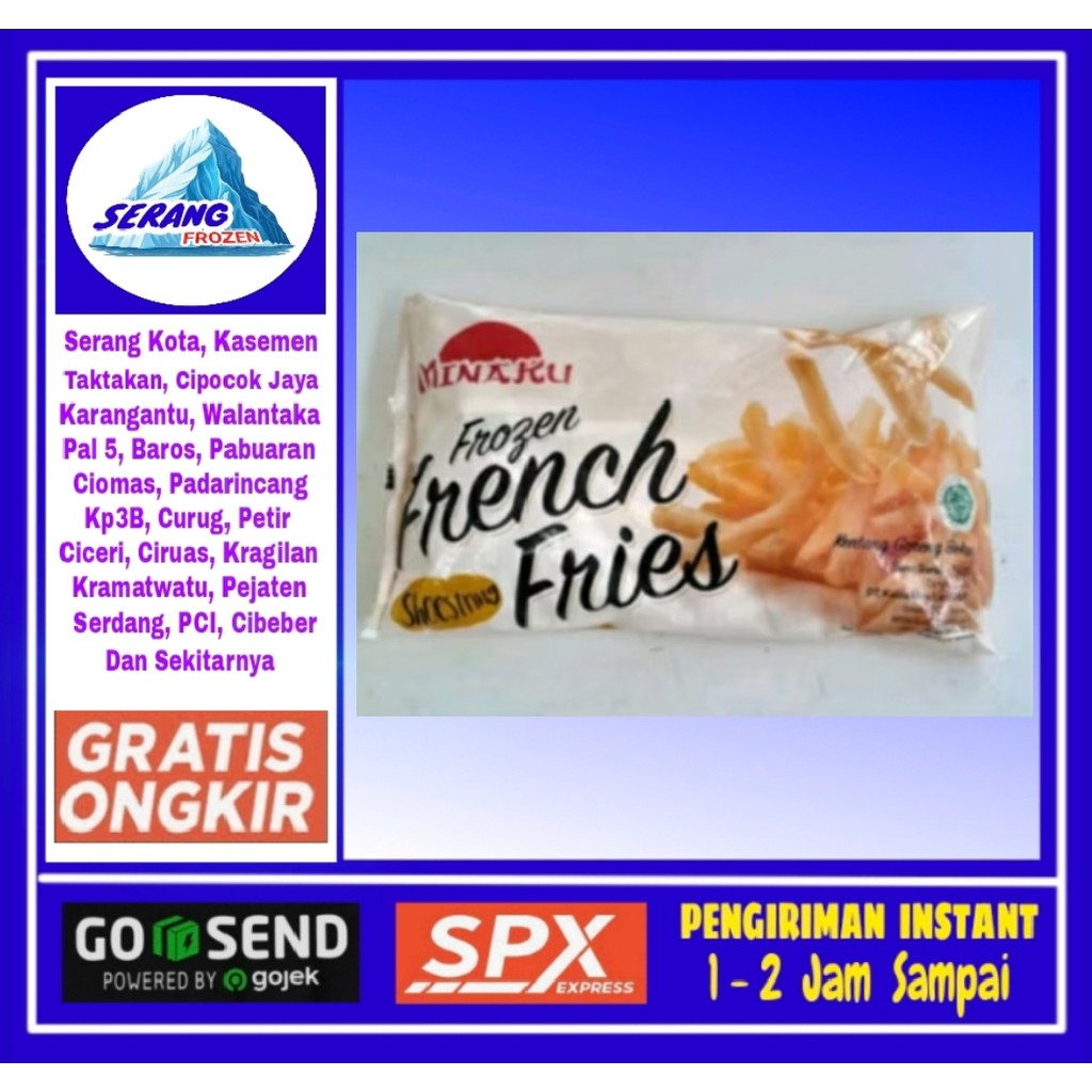 

Kentang Minaku shoestring 500g, Serang Frozen