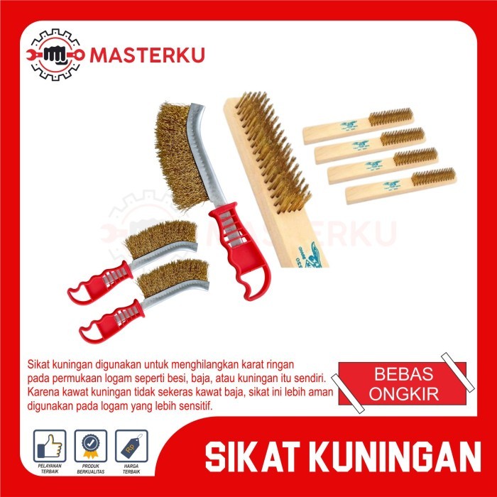 Sikat logam kuningan / Sikat kawat kuningan / Sikat baja kuningan /  Sikat pembersih kuningan / Sika