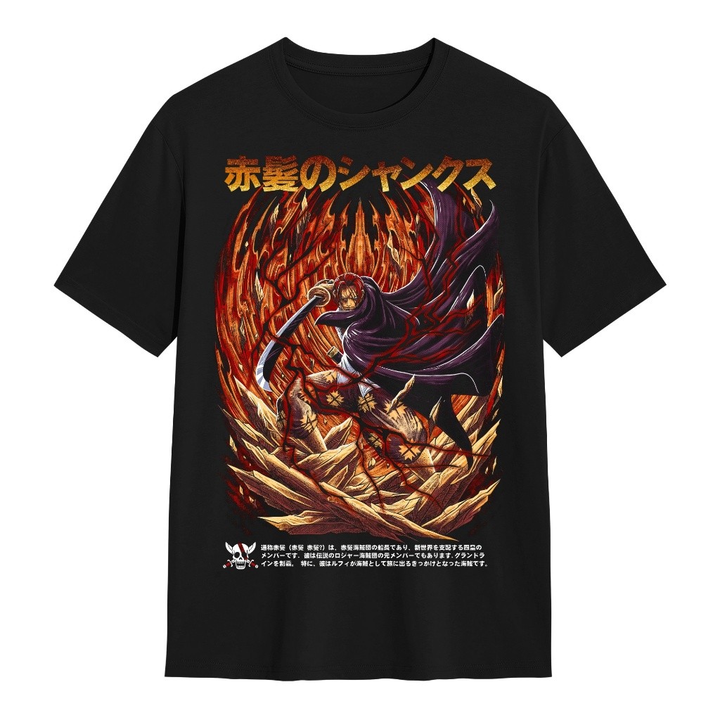 Vizar T-shirt Kaos One Piece Shanks ONEPIECE56