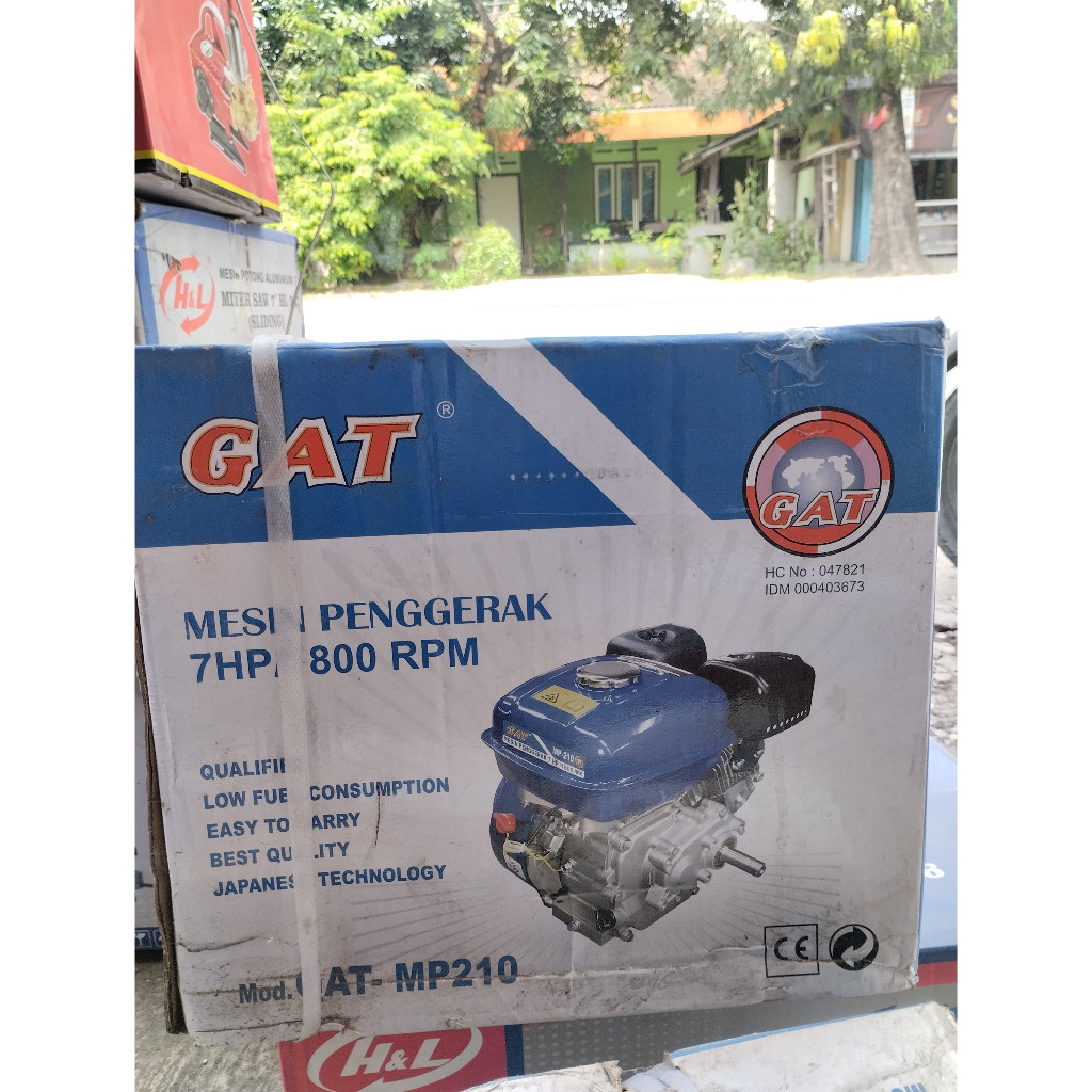 Mesin Penggerak 7HP/Mesin penggerak GAT 1800RPM/Mesin penggerak MP210 Berkualitas