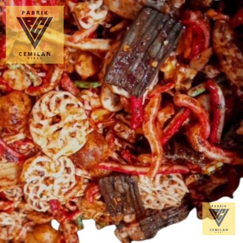 

PCV KERUPUK SEBLAK CAMPUR 100g Krupuk Seblak Mix Mercon Makanan Pedas Seblak Basah Seblak kering