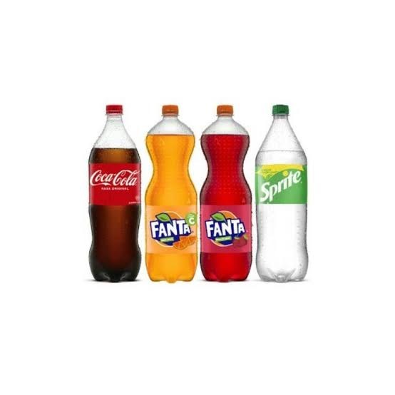 

Fanta, sprite, cocacola all varian soft drink 1L