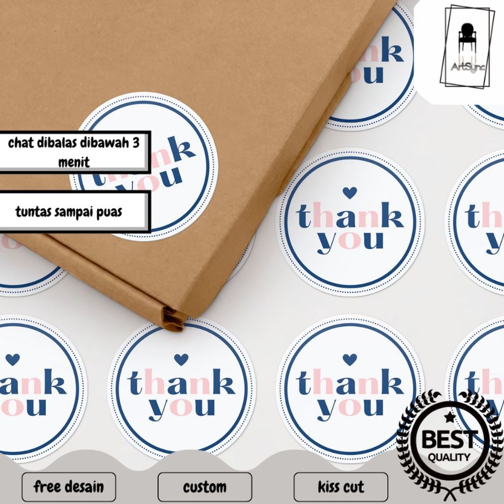 

Syncart SBV 8-15 Print Stiker Vinyl Atau Transparan Cetak Sticker Bulat Label Makanan Minuman