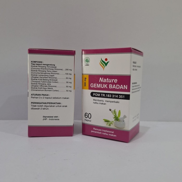 Nature Gemuk badan Herbal penggemuk badan alami