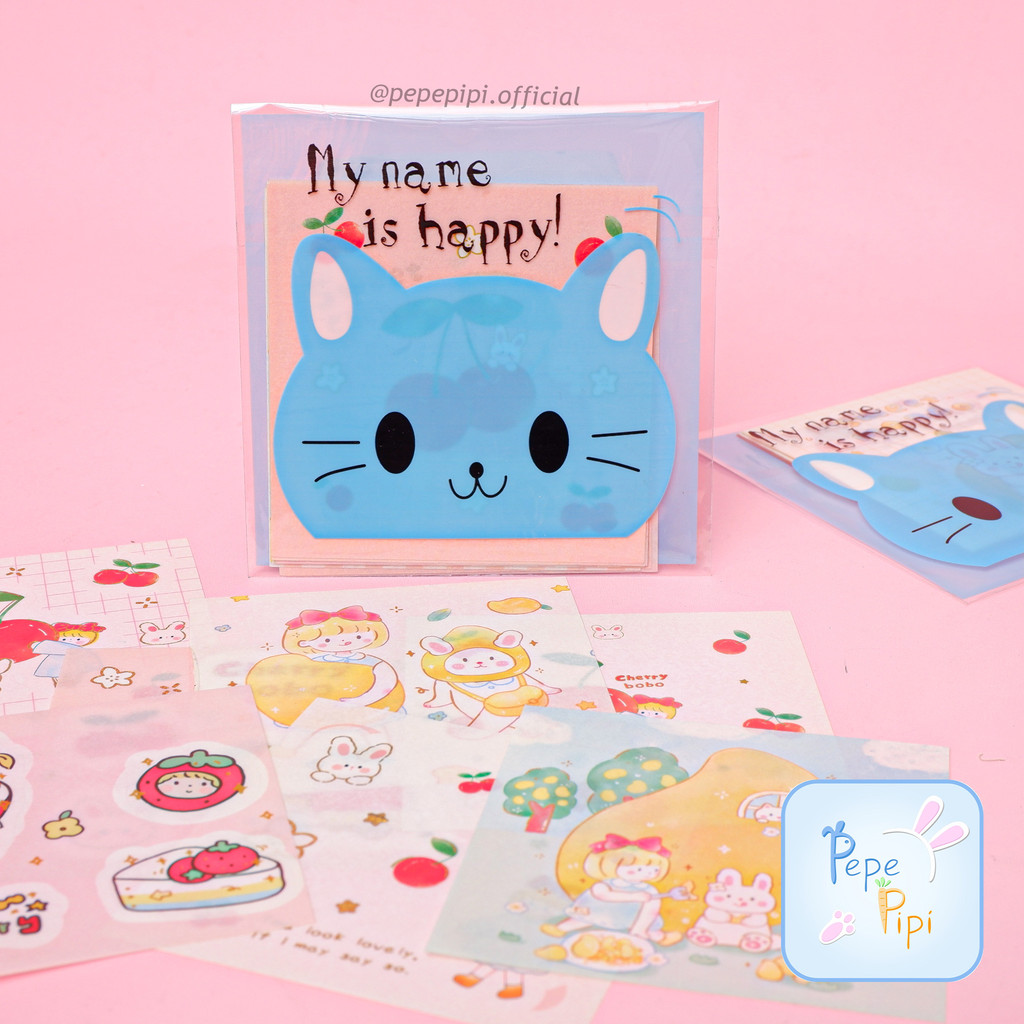 

Stiker Mini Pack 10 Lembar Sticker Ecer Jurnaling Journal