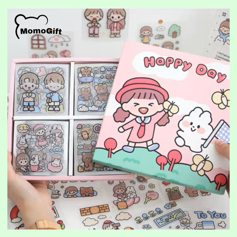 

Terlaris Stiker 1 Box Sticker Aesthetic Dekor Tumblr Isi 100 Lembar ad-87