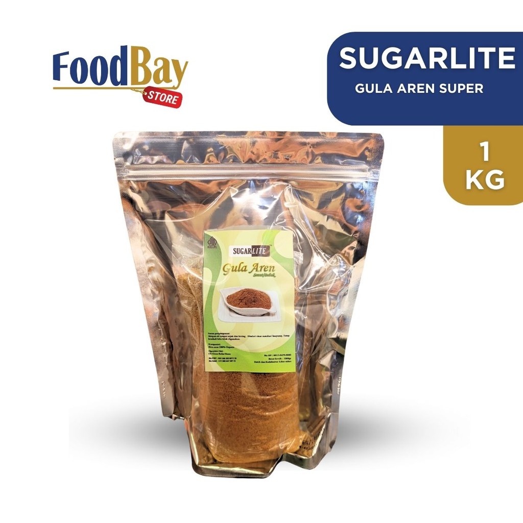 

SUGARLITE Palm Sugar Powder Beorganik / Gula Aren Bubuk Organik 1000gr / 1Kg
