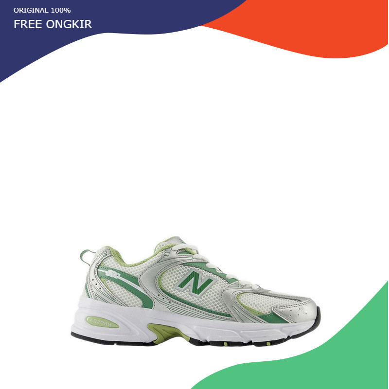 Sepatu NB 530 Unisex Sneakers Shoes - White/Green HX