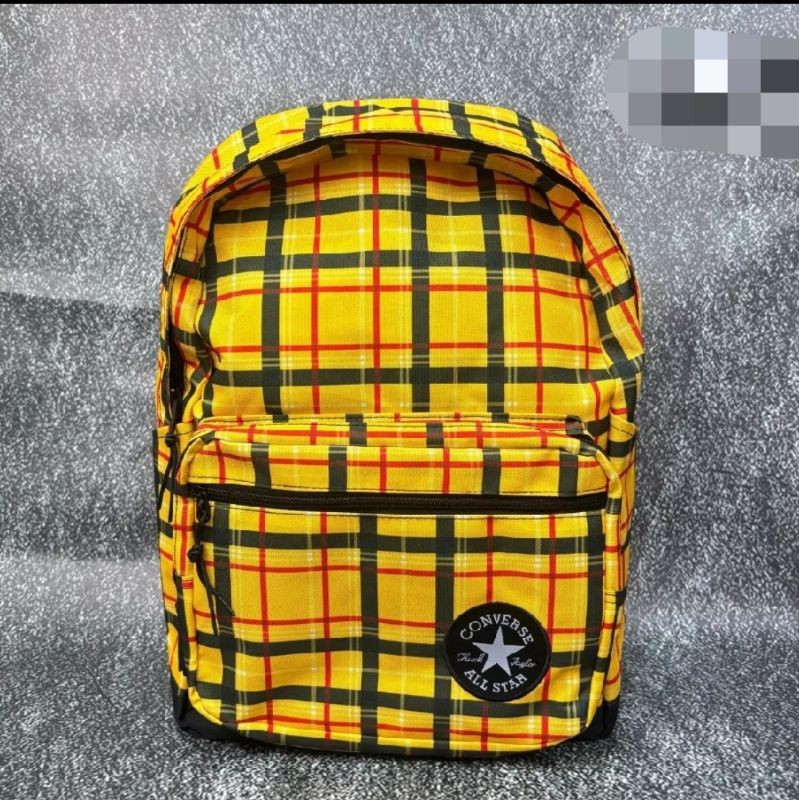 TAS CONVERSE MOTIF TARTAN YELLOW
