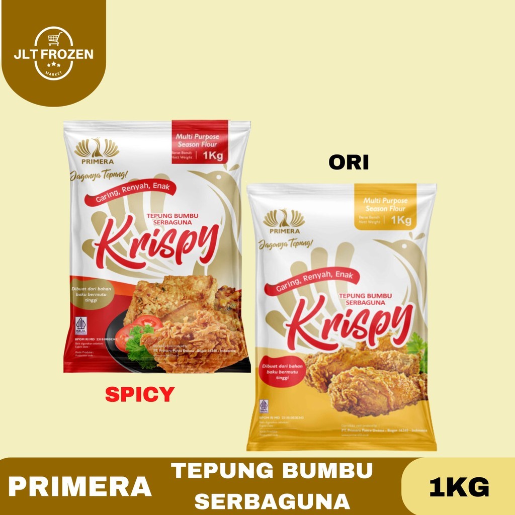 

Primera Tepung Bumbu Serbaguna / Tepung Krispy / Primera Tepung Bumbu Crispy Original / Spicy - 1KG