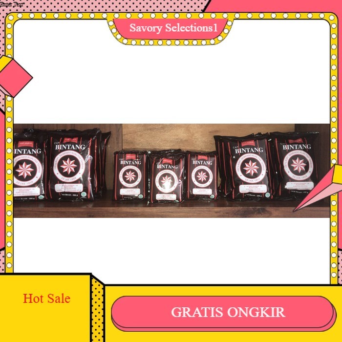 

【SAVORY】DISKON!! Kopi Bintang Khas Semendo (SUM-SEL) Kopi Bubuk Cap Bintang - 250gram