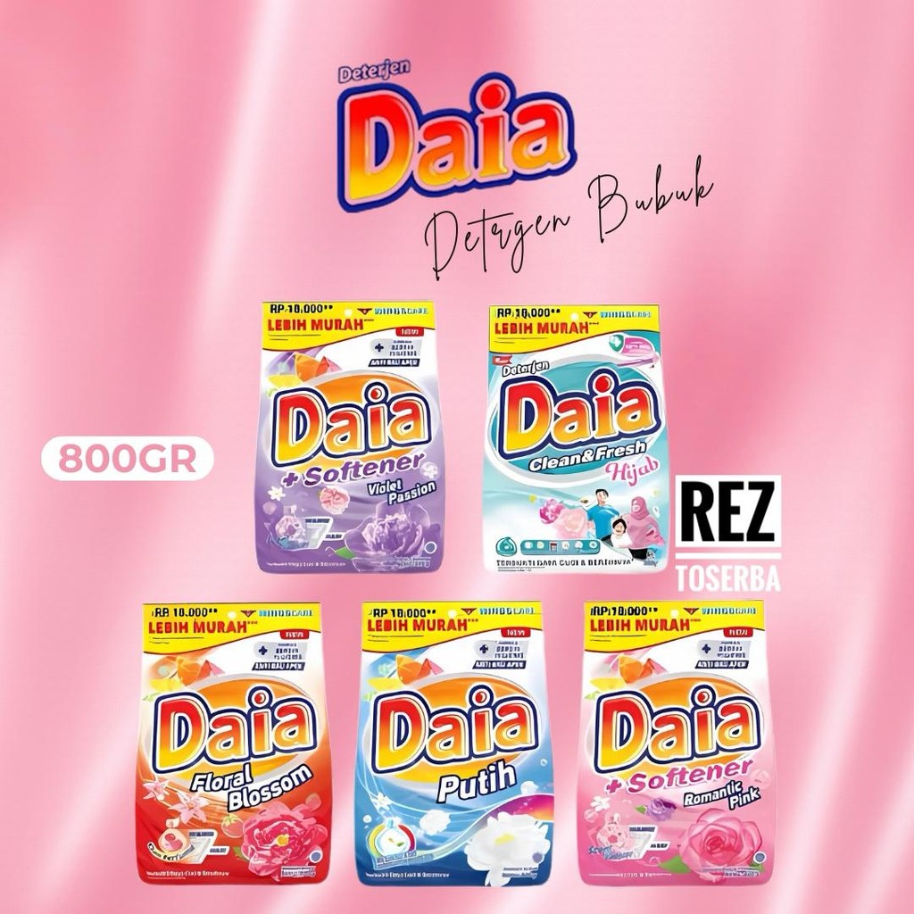 Daia 800 gr Detergen Bubuk