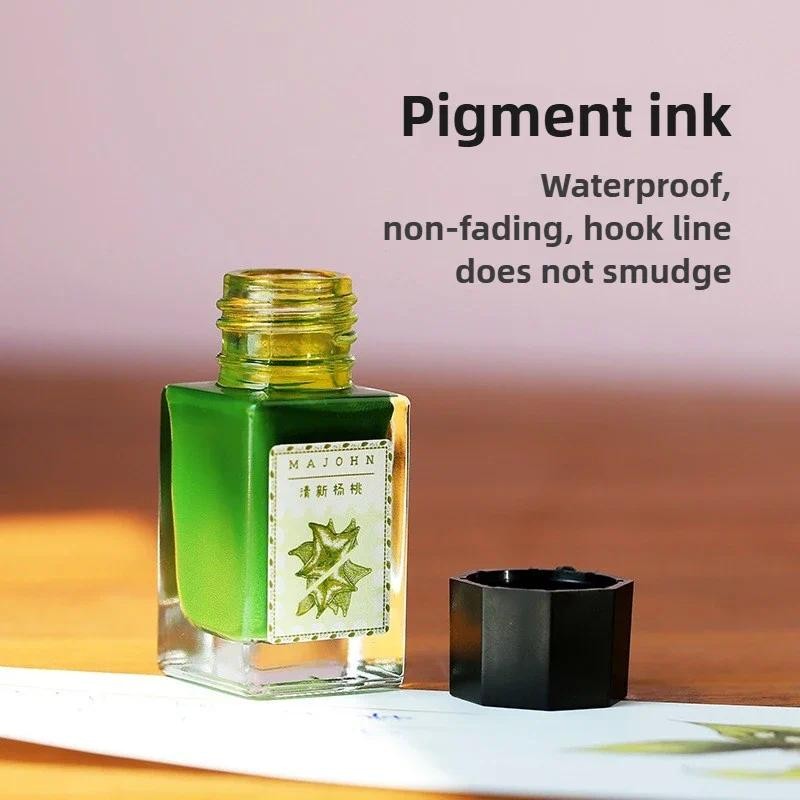 

MAJOHN 18/50ml Fountain Pen Ink Cartridge Refill Various Color Glass Bottled Ink Refill Stationery Office School Ink Supplies