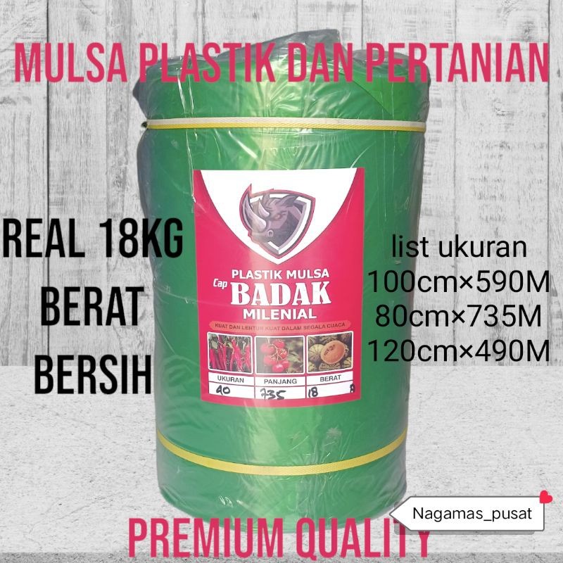 PLASTIK MULSA PERTANIAN SANGAT LENTUR 500M berat produk real tanpa peking 18KG
