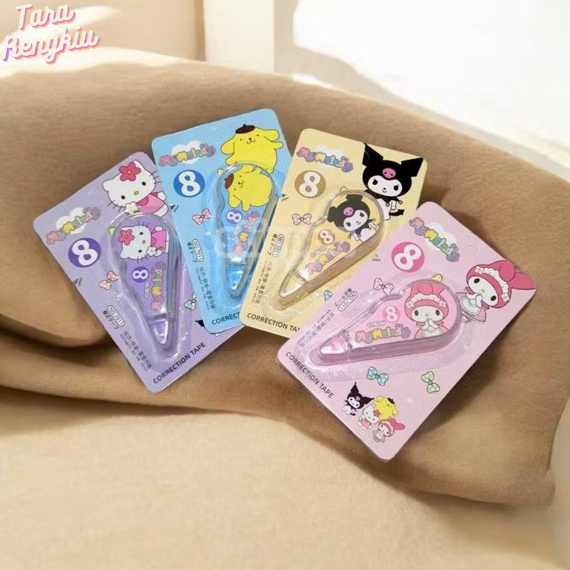 

TR- Correction Tape Students Stationary School Supplies 8M Multiple Color Tipe-x Karakter Lucu Penghapus PenaTip-ex Kertas Mini